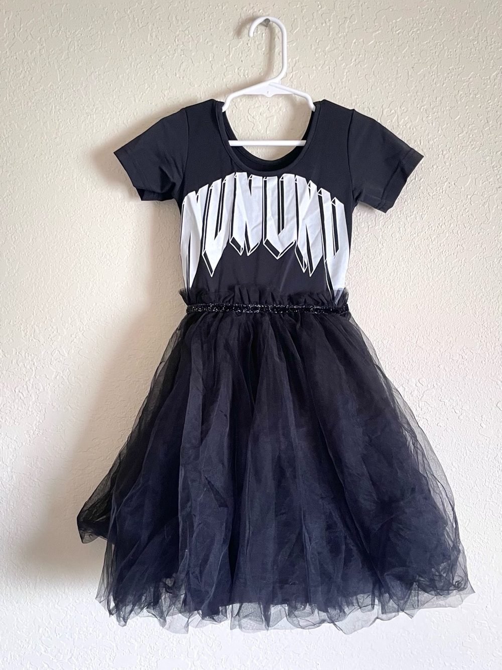 Nununu Black White Rock-Nu-Roll Party Ballerina Dress